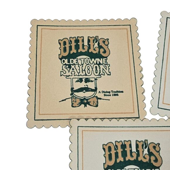 Vintage Coasters Dills Olde Towne Saloon Restaurant Ephemera Bar Food and Spirit - Picture 4 of 9